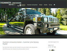 Tablet Screenshot of hummer-limousine-mieten.ch
